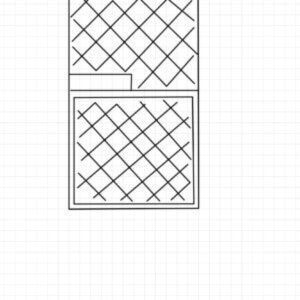 Rám pletivový s kŕmnym pultom rozmer 102 x 200