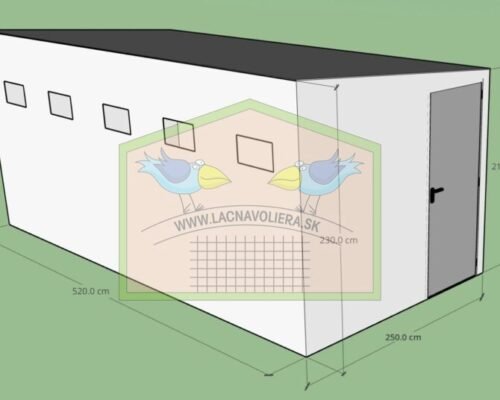 Pur domček 6,2 x 2,5 x 2,3 m Pur domček 6,2 x 2,5 x 2,3 m
