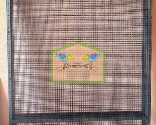 Voliéra 2x2x2m s čiernym komaxitovaným pletivom